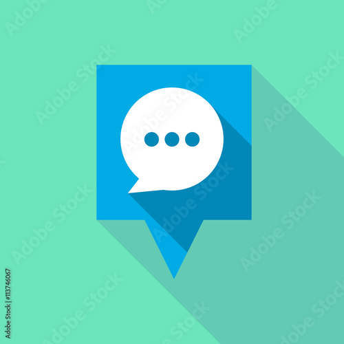 Long tooltip icon with a comic balloon