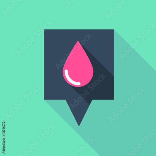 Long tooltip icon with a blood drop