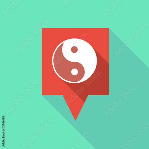Long tooltip icon with a ying yang