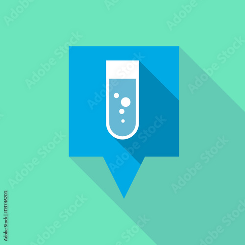 Long tooltip icon with a chemical test tube