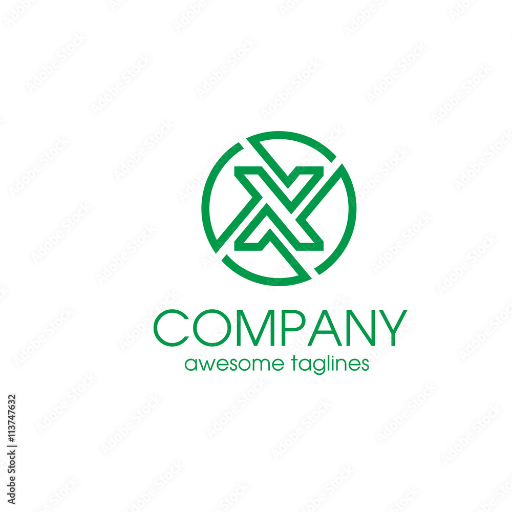 Letter X circle Simple and elegant Alphabetical Logo Design Concepts Letter X circle Simple and elegant Alphabetical Logo Design Concepts