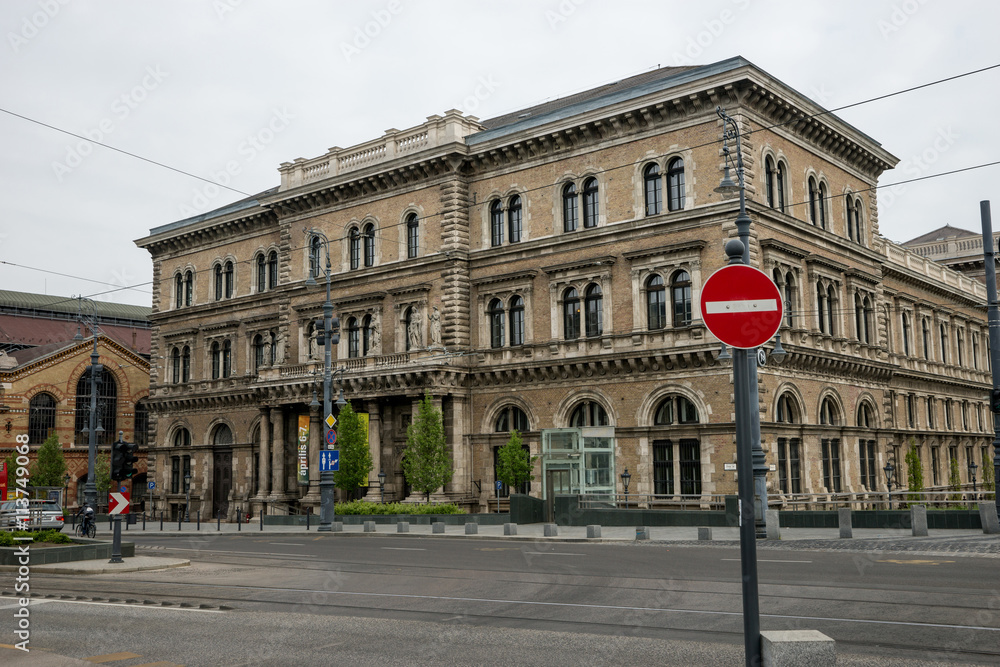 Old traditional architecture with modern elements in Budapest Hu Old traditional architecture with modern elements in Budapest Hu