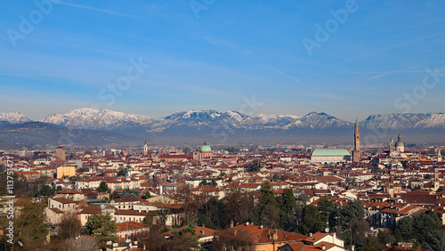 Vicenza, Italy, panorama with Basilica Palladiana and the Cathed photo