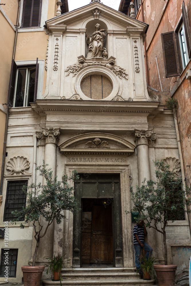 The church of Santa Barbara in Rome, Italy.