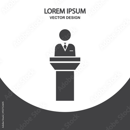 Teacher icon on the background