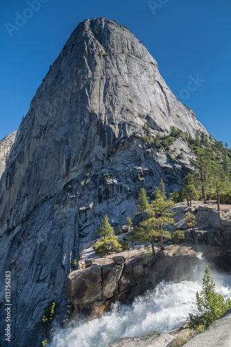 Liberty Cap at Nevada Fall in Yosemity National Park