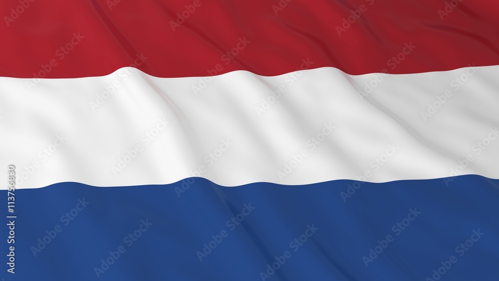 Dutch Flag HD Background - Flag of the Netherlands 3D Illustration Dutch Flag HD Background - Flag of the Netherlands 3D Illustration