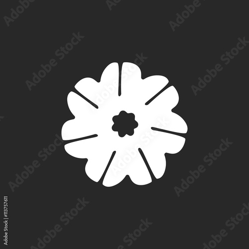 Rudraksha seeds sign simple icon on background