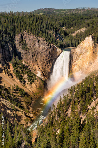 Lower Falls at the Grand Canyon of the Yellowstone from Artists Point in Yellowstone National Park, Wyoming