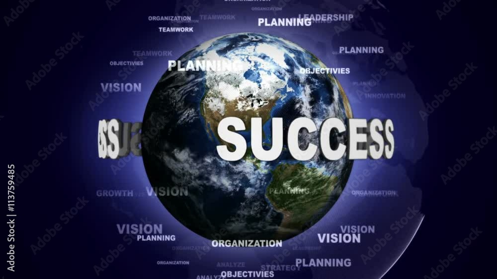 SUCCESS Text Animation and Earth, Loop, 4k
SUCCESS Text Animation and Earth, Loop, 4k