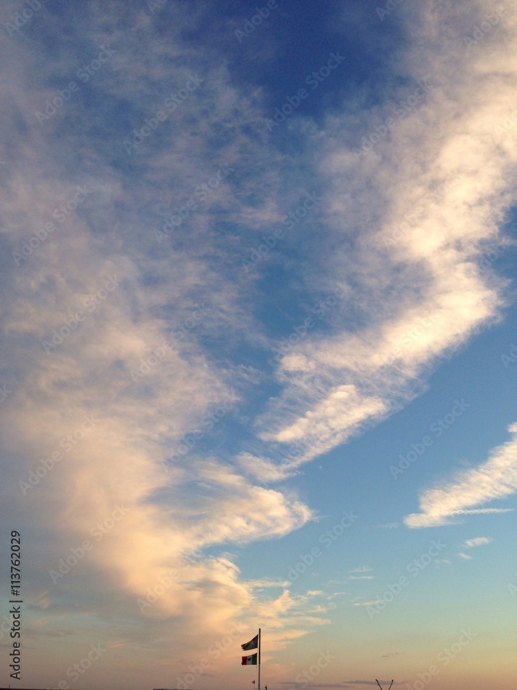 Naklejka premium bandiere al vento