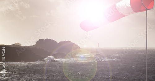 Leuchtturm bei Sturmwind