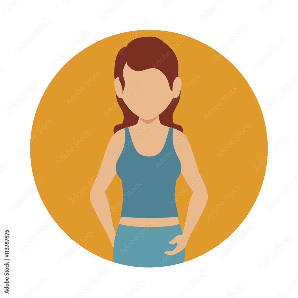 athletic person design, vector illustration eps10 graphic 