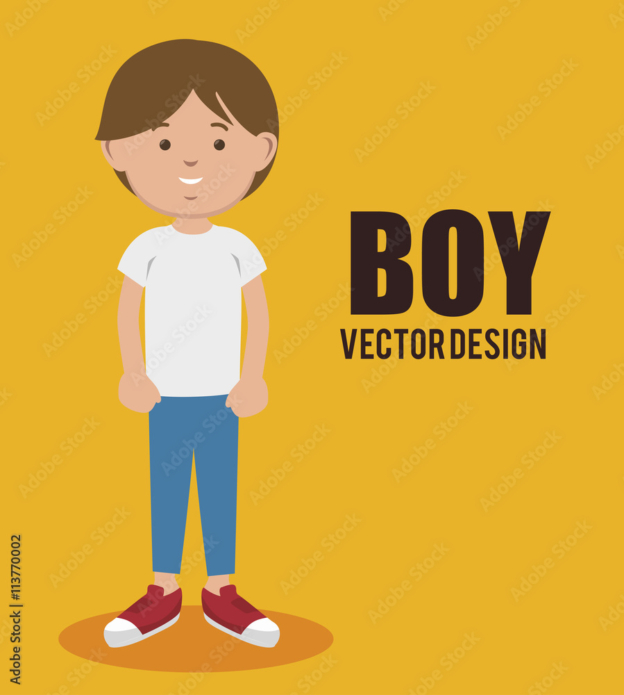 happy boy  design, vector illustration eps10 graphic 
