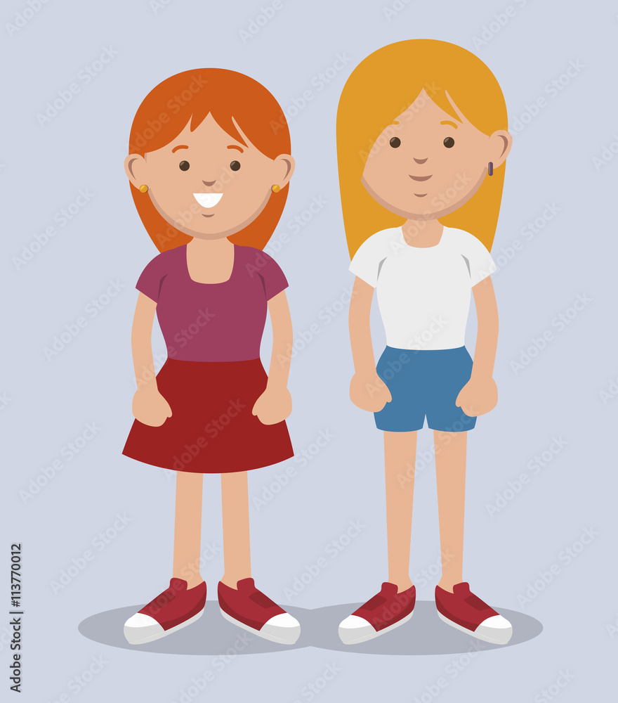 happy girl design, vector illustration eps10 graphic happy girl design, vector illustration eps10 graphic