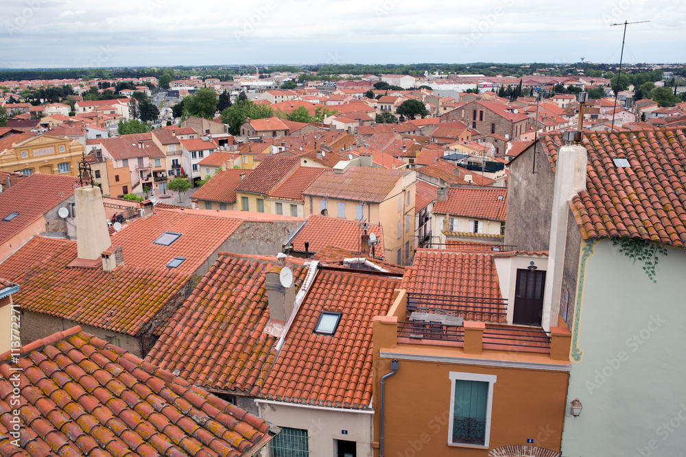 Roofs of Elne town