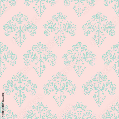 Vector floral seamless pattern
