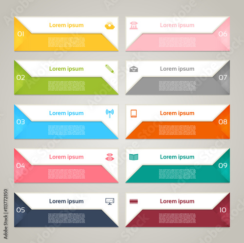 Modern infographics options banner. Vector illustration. can be used for workflow layout, diagram, number options, web design, prints.