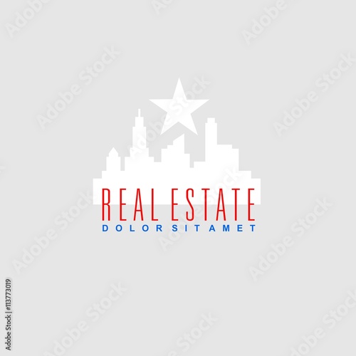 Logo template real estate, Clean, modern and elegant style design © ogologo