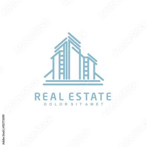 Logo template real estate, apartment, condo, house, rental, business