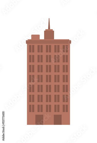 Building tower icon. Urban and city design. vector graphic