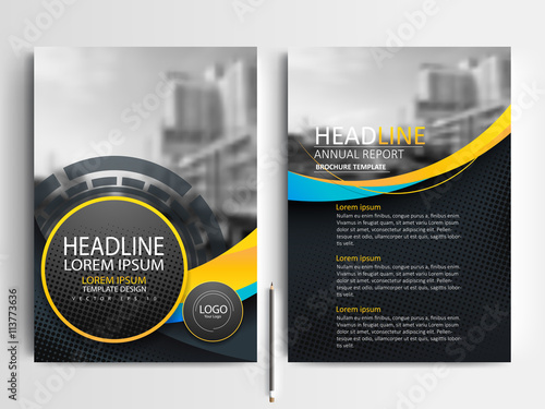 Abstract vector modern flyers brochure / annual report /design templates / stationery with white background in size a4