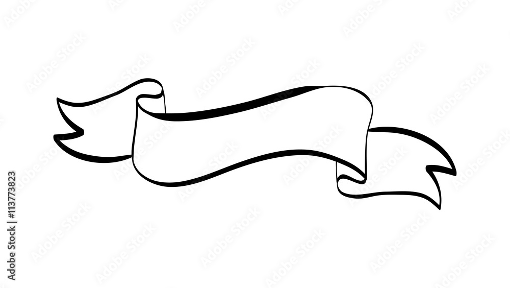 label icon. ribbon design. vector graphic