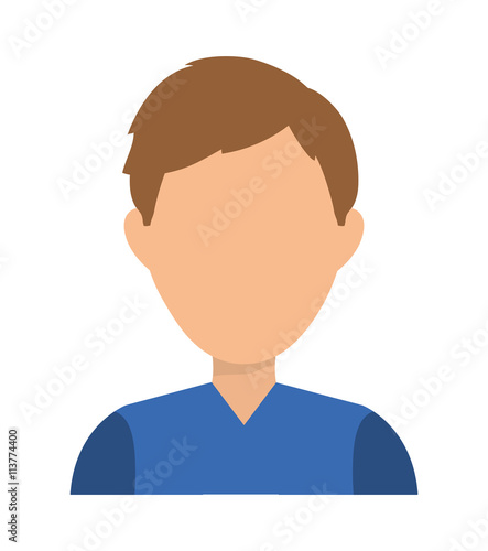 man design. male avatar icon. vector graphic