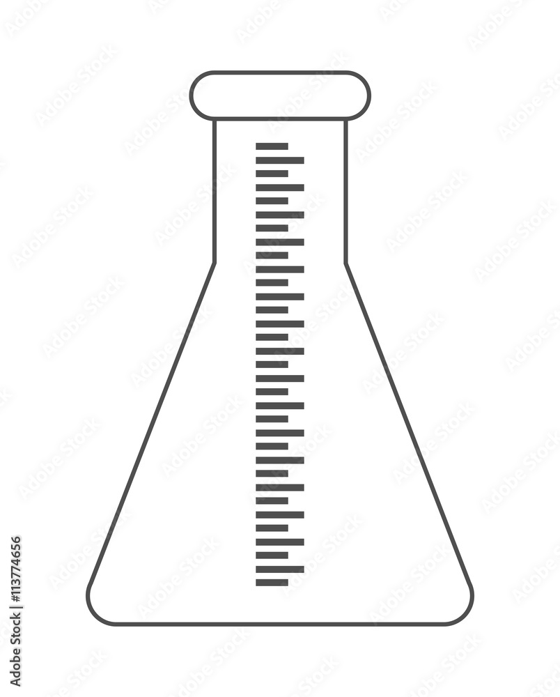 Laboratory Flask design. Science icon. vector graphic Laboratory Flask design. Science icon. vector graphic