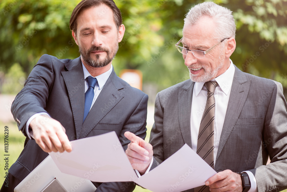 Involved colleagues working together Involved colleagues working together