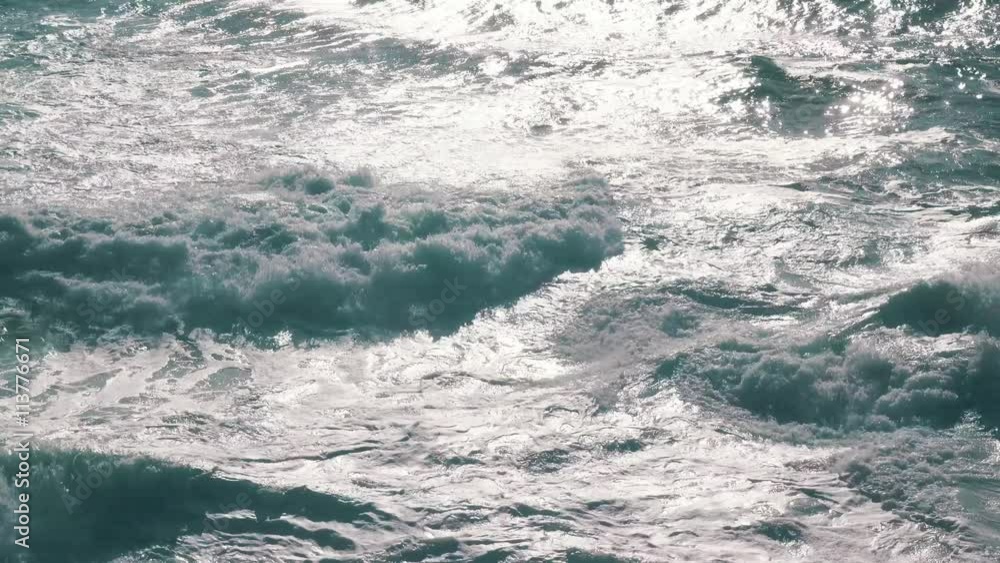 Ocean Waves with Sun Reflection Ocean Waves with Sun Reflection