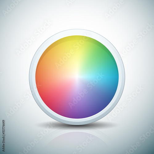 Color wheel button
