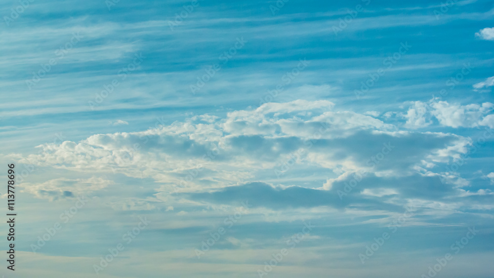 Blue sky with clouds