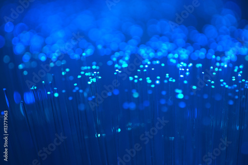 Close up on fiber optics - Shallow depth of field