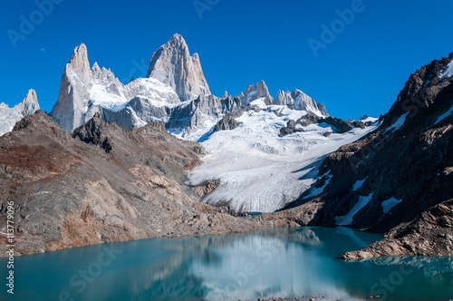 La vetta del monte Fitz Roy, in Patagonia