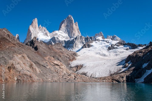 La vetta del monte Fitz Roy, in Patagonia