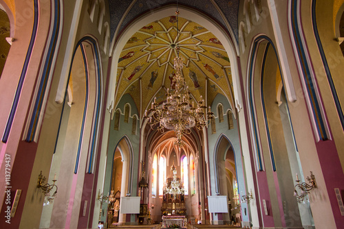 Sokolow Malopolski, Poland - June 9, 2016: The image of Mary in