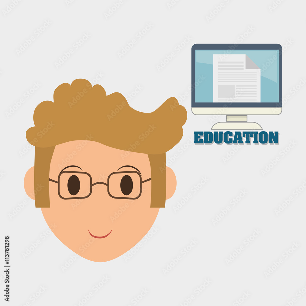 Education design. University icon. Colorfull and isolated illust Education design. University icon. Colorfull and isolated illust