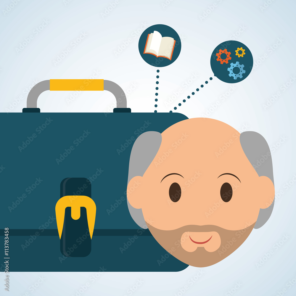 Management design. Person icon. Isolated illustration Management design. Person icon. Isolated illustration