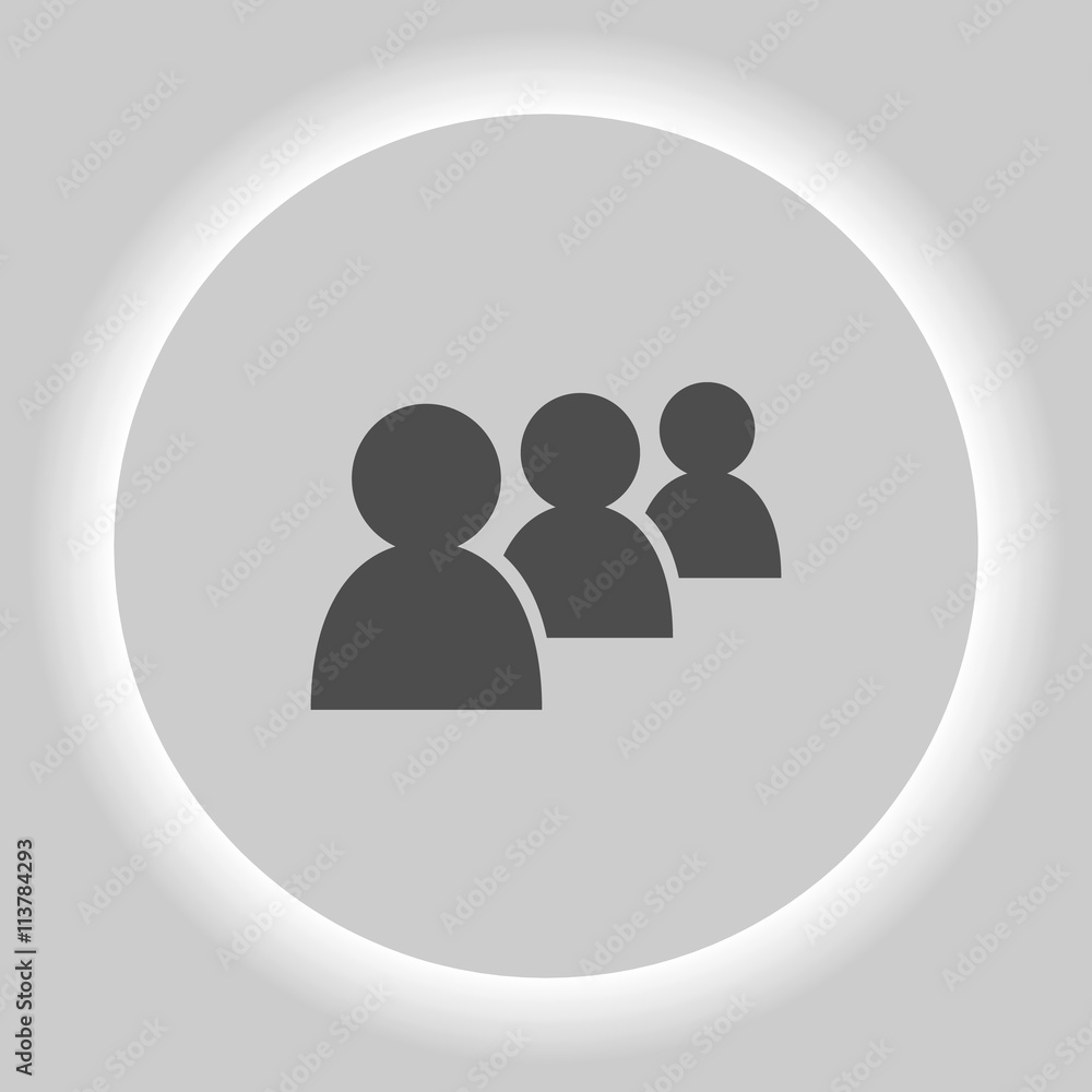 Add new user account flat icon for apps Add new user account flat icon for apps