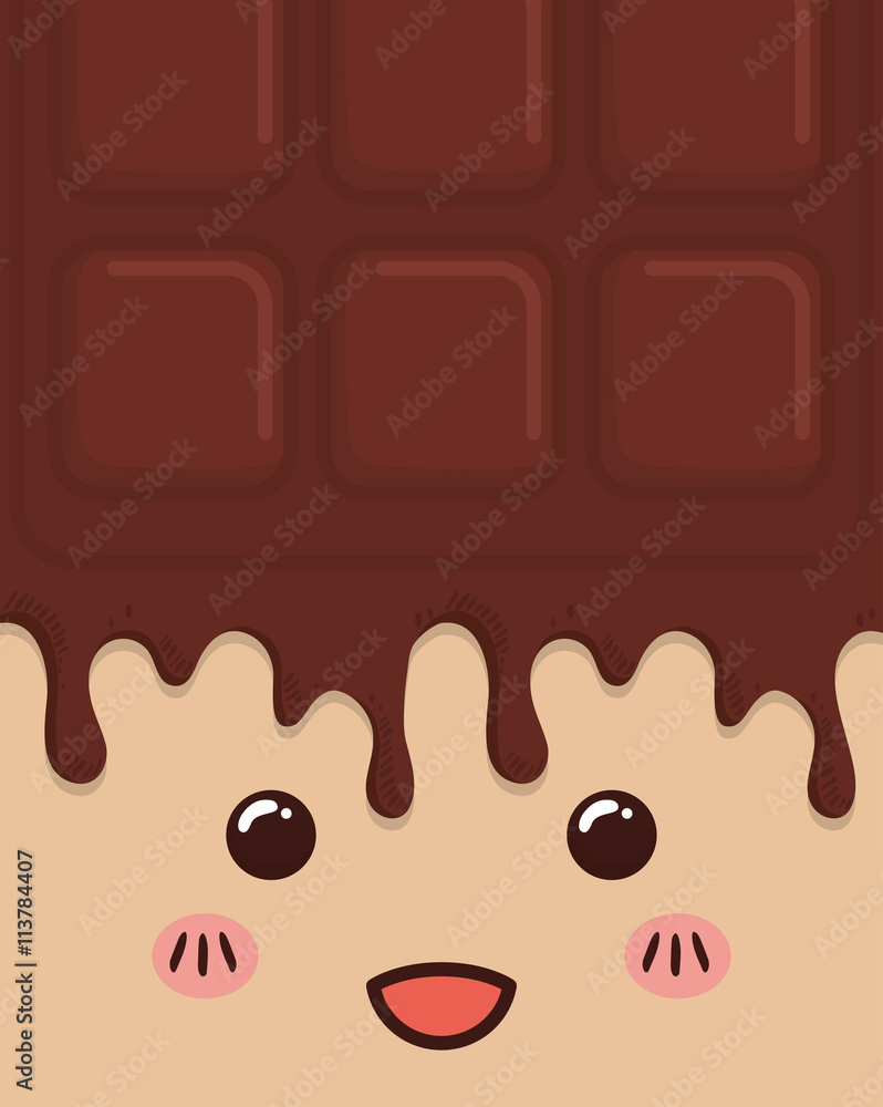 Fototapeta premium Sweet design. Dessert icon. Colorfull illustration, vector graph