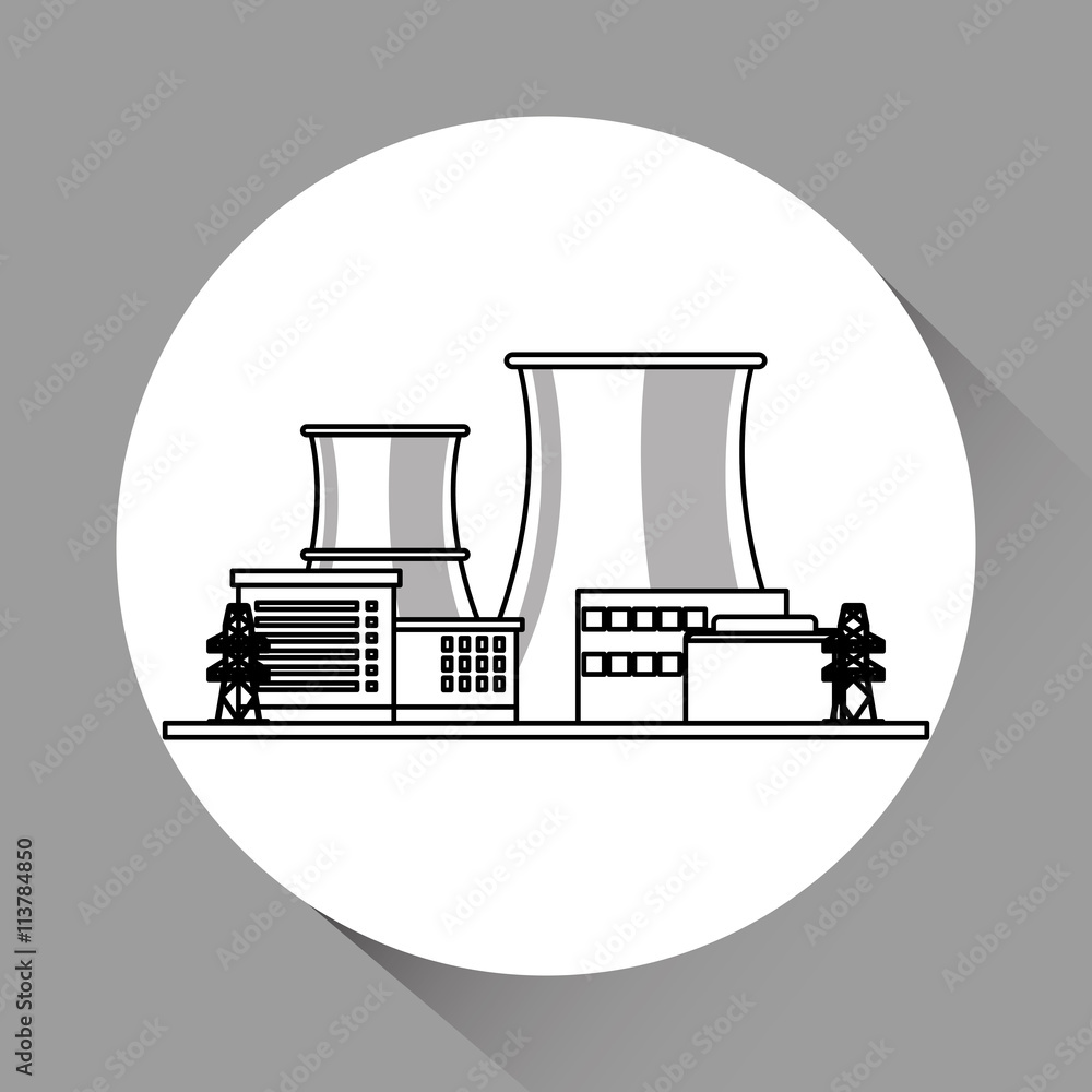 Industry design. Factory icon. Flat illustration Industry design. Factory icon. Flat illustration