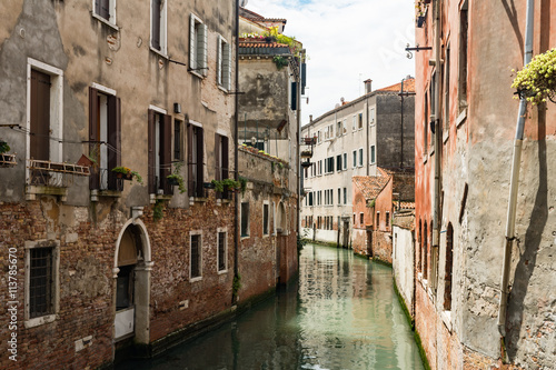 A small canal in Venice, Italy © Overburn