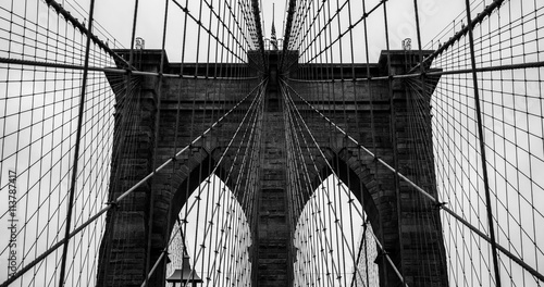 Brooklyn Bridge. Black and White