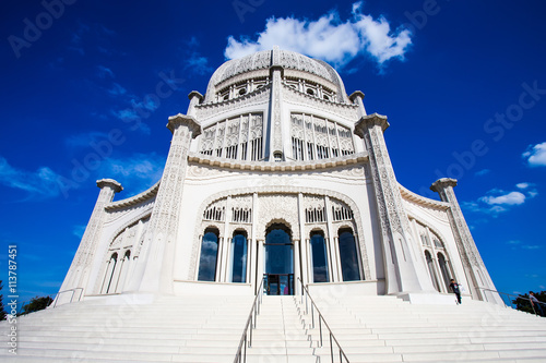 The Baha'i House of Worship in Chicag photo