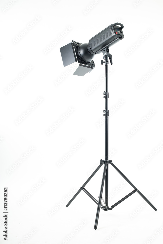 Studio light isolated with white background. Studio light isolated with white background.