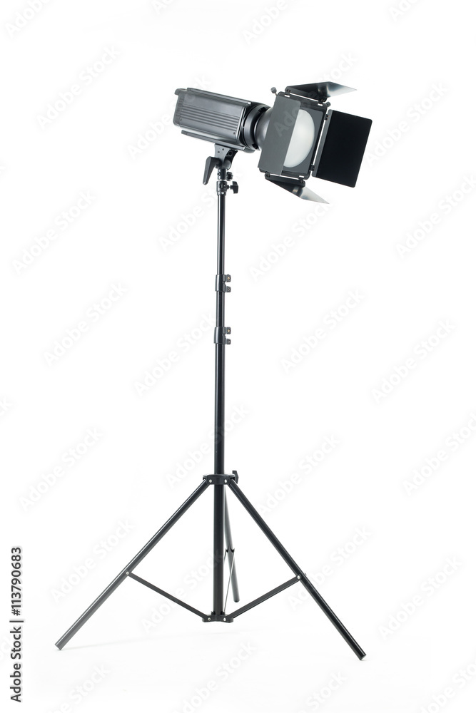 Studio light isolated with white background. Studio light isolated with white background.