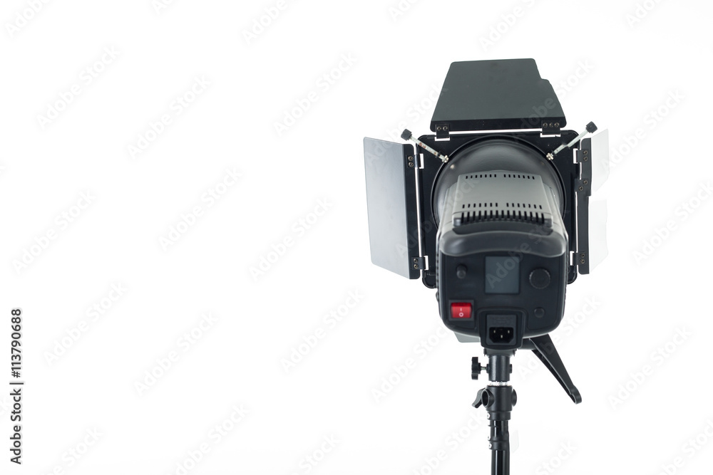 Studio light isolated with white background. Studio light isolated with white background.