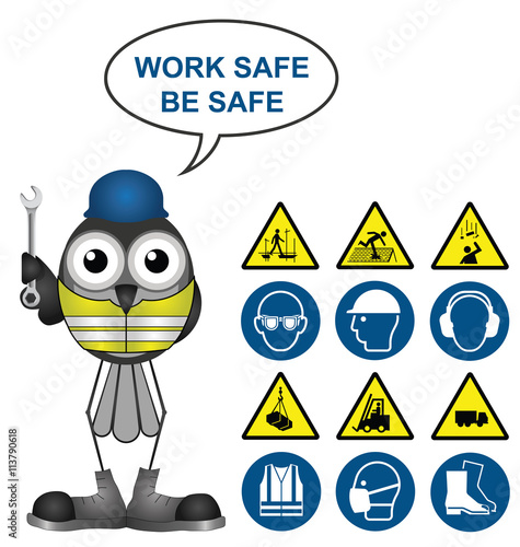 Health and safety and hazard signs