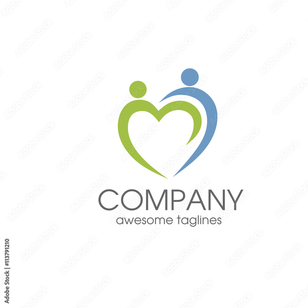 people care logo, charity , familly logo, human love and hand symbol logo template people care logo, charity , familly logo, human love and hand symbol logo template